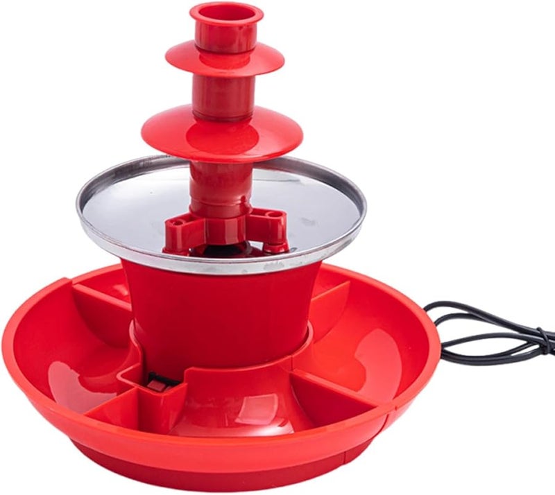 Electric Chocolate Fondue Fountain Machine 3 Tier Detachable Design - Image 1