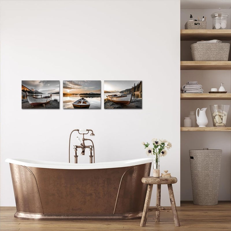 RnnJoile Boat Pictures Wall Art Canvas Set - Image 4
