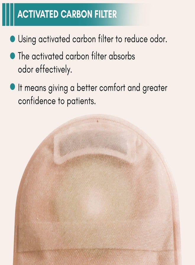 cavysharr Colostomy Bags 20 Pack, One-Piece Drainable Ostomy Pouches, 30mm-70mm Cut-to -Fit Ostomy Bags with Observation Window for Ileostomy Stoma Care., Skin - Image 5