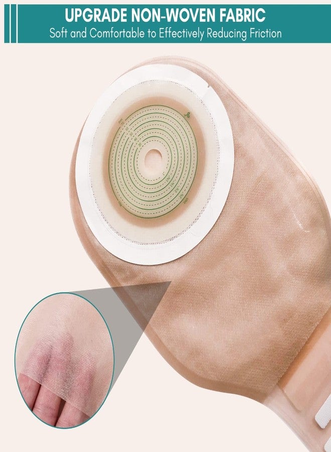 cavysharr Colostomy Bags 20 Pack, One-Piece Drainable Ostomy Pouches, 30mm-70mm Cut-to -Fit Ostomy Bags with Observation Window for Ileostomy Stoma Care., Skin - Image 2