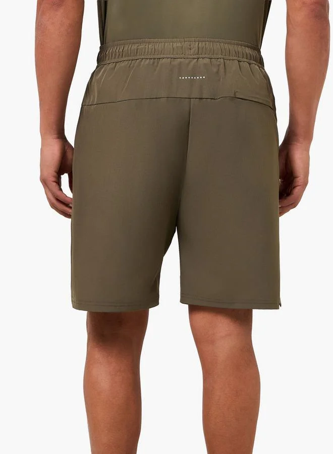 Splash Active Brown Men Performance 2 Way Stretch Shorts for Men | Best Price UAE