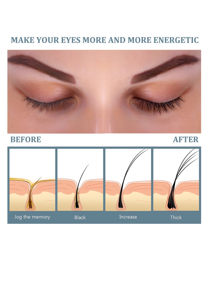 EELHOE - Eyelash Enhancer100% Natural   Curling Gel Mascara Lengthens and volumizes eyes Waterproof  smudge-proof Long lashes with a C-curl effect - Image 1