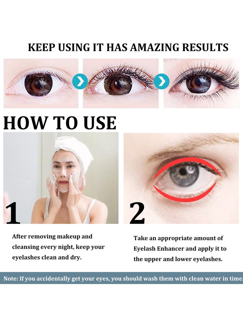 EELHOE - Eyelash Enhancer100% Natural   Curling Gel Mascara Lengthens and volumizes eyes Waterproof  smudge-proof Long lashes with a C-curl effect - Image 1