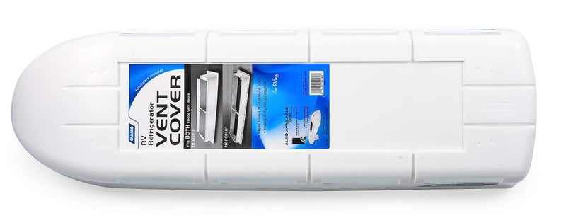 Camco RV Refrigerator Vent Cover | Features a Streamlined Low-Profile Design, Easy Installation, a Heavy-Duty Plastic Construction, and is Compatible with Dometic and Norcold Bases (21019) - Image 2