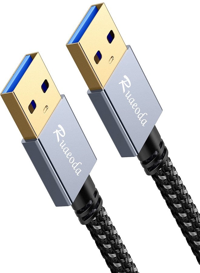 Ruaeoda USB to USB Cable 3 ft, USB 3.0 Male to Male Type A to A Double Sided USB Cord for Data Transfer,Hard Drive,Laptop,DVD,TV,Hub and More - Image 1
