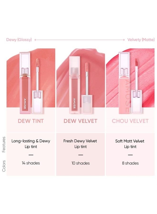 AMUSE OFFICIAL DEW TINT, Genuine Product, Korean Cosmetic, Makeup, Lipstick, Tint, Glossy, Vegan (13 DEW BOKSOONGA) - Image 2