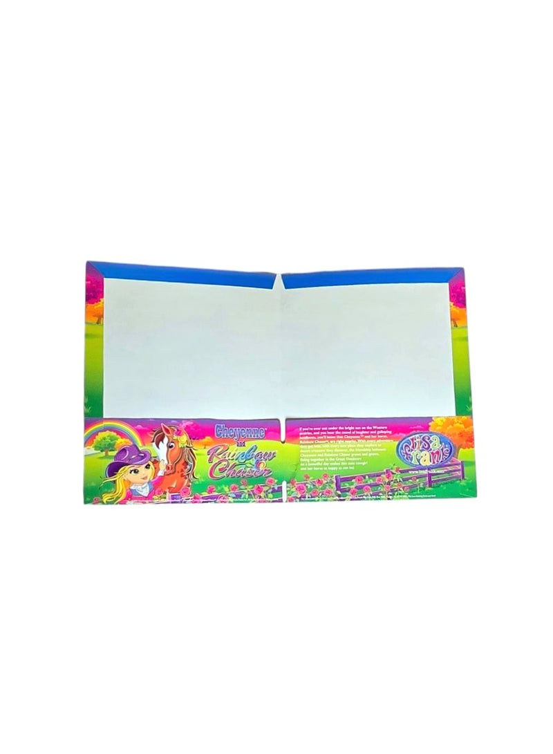 ليزا فرانك مجموعة من ٣ قطع ملف اوراق نقشة كرتون مقاس A4 32*24 - Image 4