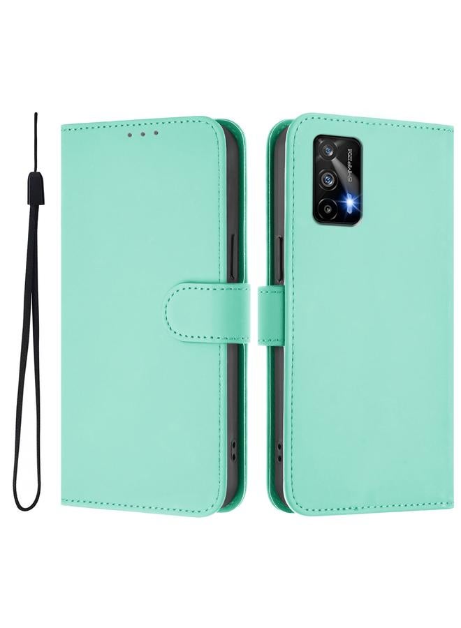S-TOP Case For Realme GT 5G / GT Neo 5G Skin Feel Solid Color Leather Phone Case with Lanyard - Image 2