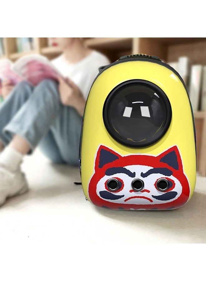 Cat Backpack Carrier, Pet Bubble Carrying Bag for Small Medium Kitty Puppy, Transparent Cat Space Capsule Backpack Airline Approved, Breathable Cat Travel Bag for Outdoor - Image 3