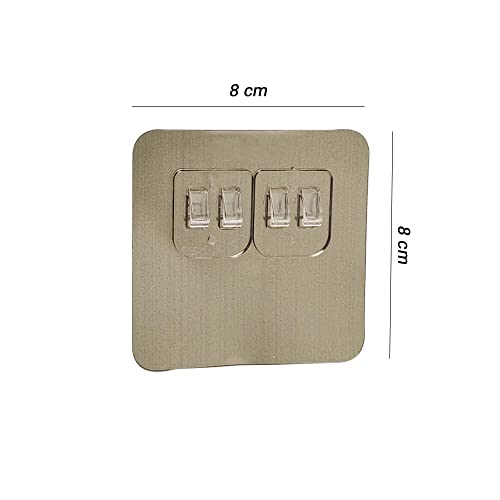 Volo Magic Adhesive Sticker For Bathroom Self Corner Shelves Pack Of 6 Pcs (Size- 6X13.6 Cm) - Plastic, Multicolor - Image 2