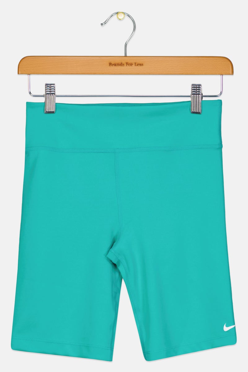 Nike Kids Boy Sportswear Fit Pull On Training Shorts, Aqua Green  - Image 1