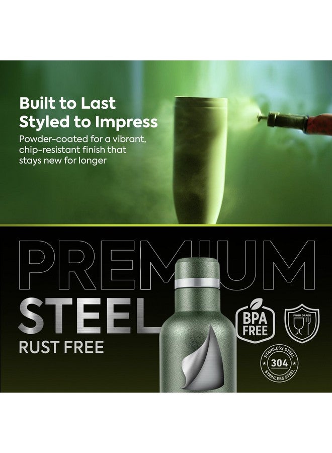 Pexpo Orio Stainless Steel Hot and Cold Vacuum Insulated ISI Certified Flask,750ml, Military Green | Double Wall Flask | BPA Free | Office | School | Home | Hiking | Gym | RCB Edition - Image 4