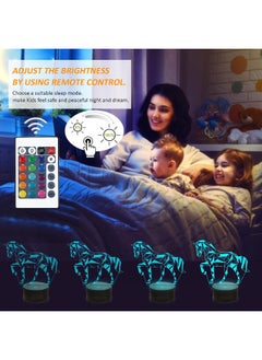 FULLOSUN FULLOSUN Night Lights for Kids Horse Illusion 3D Night Light Bedside Lamp  - Image 5