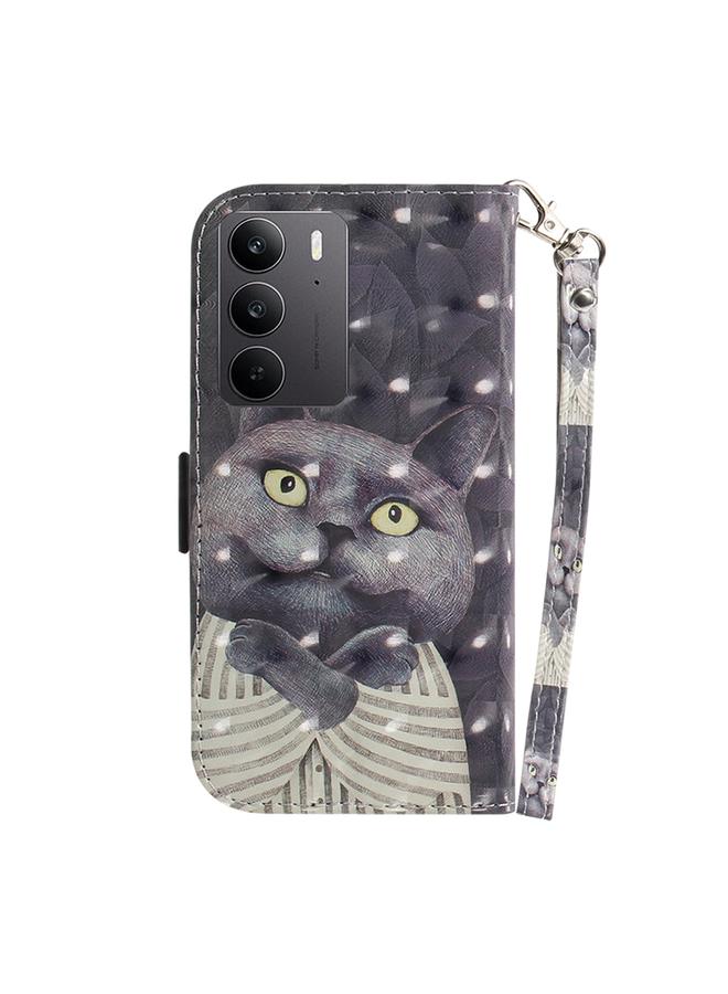 S-TOP Case For Realme C75 3D Colored Horizontal Flip Leather Phone Case - Image 3