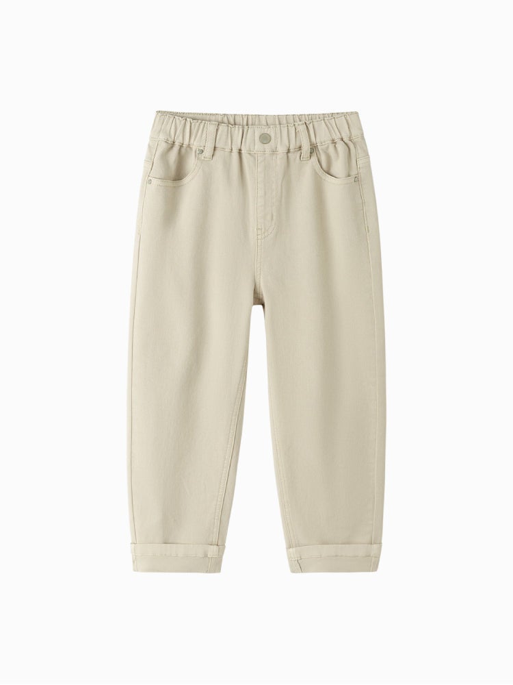 بالابالا بنطلون دنيم بحافة مطوية للأولاد - Image 1