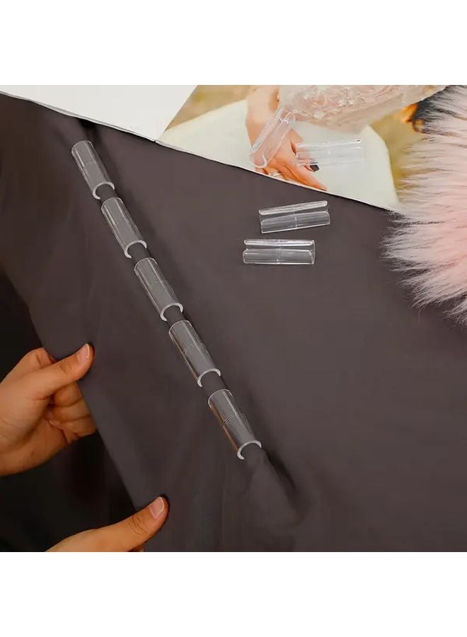 12 قطعة مشابك شراشف سرير شفافة متينة من مادة البولي بروبيلين تثبيت آمن لملاءة المرتبة - Image 3