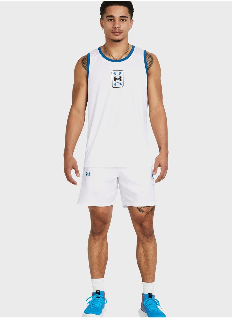 UNDER ARMOUR - Baseline Basketball Woven Shorts - Image 1