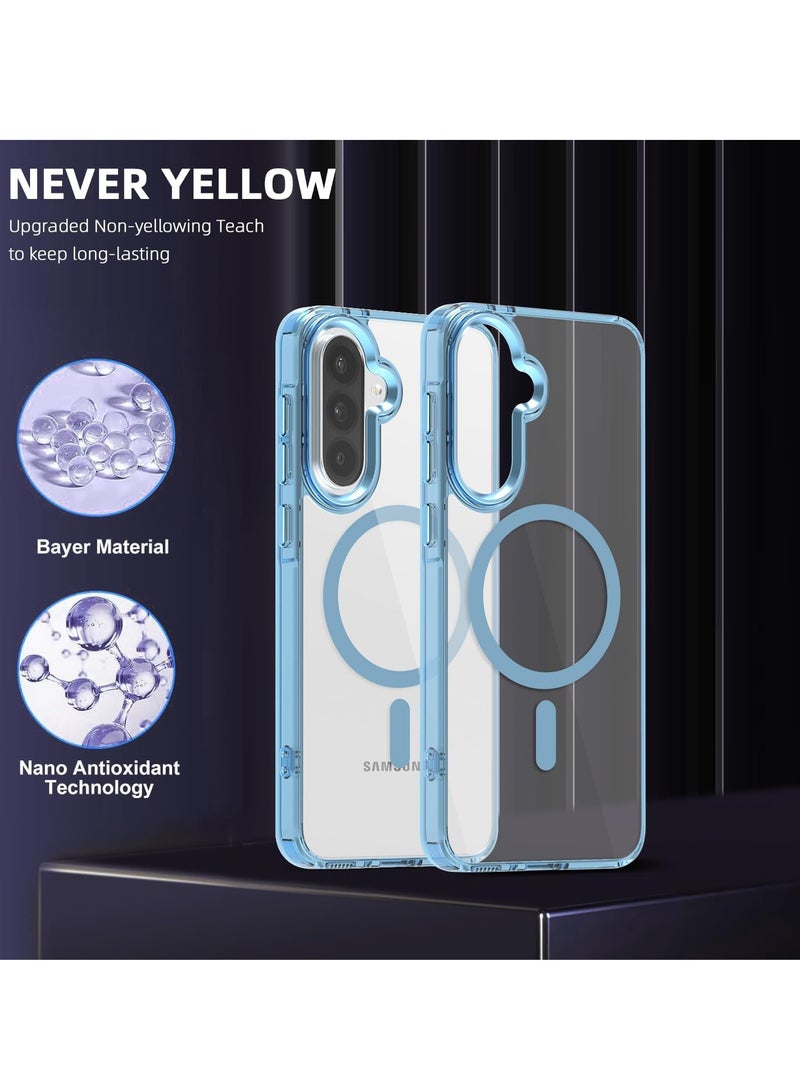 Hard Case for Samsung Galaxy A56 /Galaxy A36 [Compatible with Magsafe Wireless Charging] Yellowing Resistant Magnetic A56 Clear Cover - Image 3
