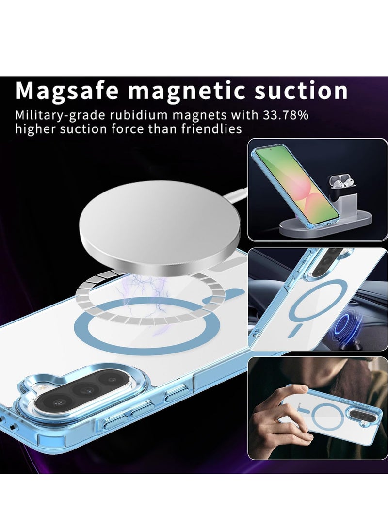 Hard Case for Samsung Galaxy A56 /Galaxy A36 [Compatible with Magsafe Wireless Charging] Yellowing Resistant Magnetic A56 Clear Cover - Image 2