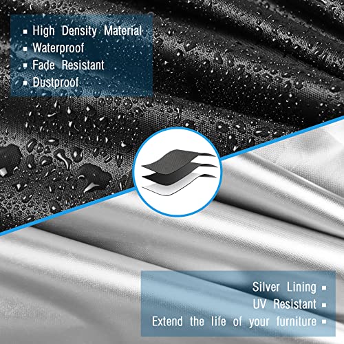 Kingling Elliptical Cover, Elliptical Exercise Machine Cover for 430/470/V-950X Elliptical Trainer Waterproof & Dustproof Protective Covers - 71''L x 29''W x 65'' H - Image 5