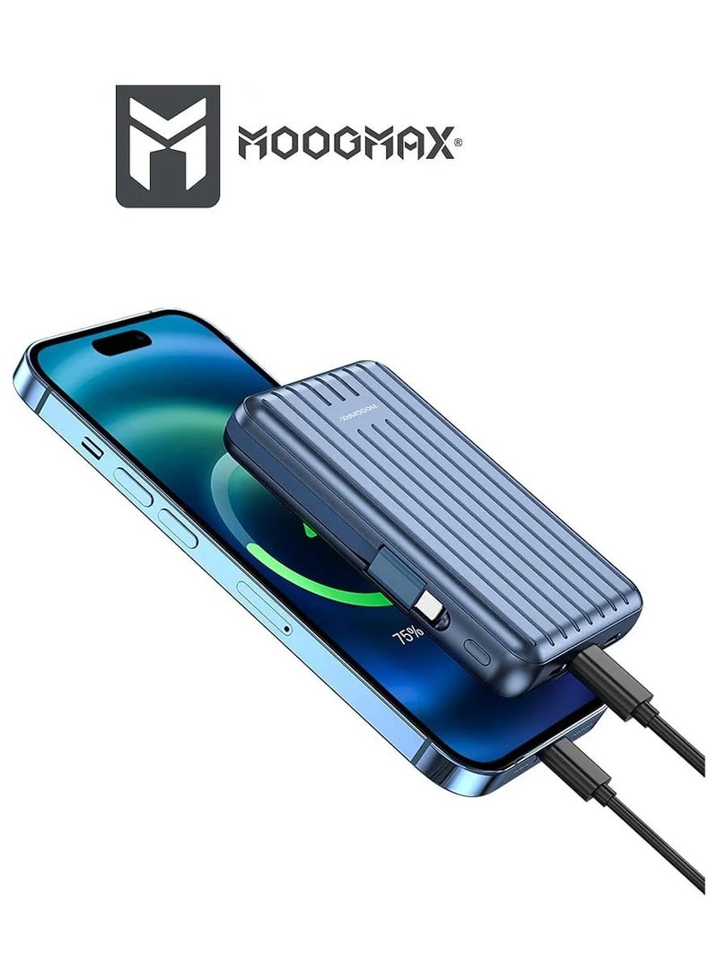 MOOGMAX MOOGMAX TRUNK SERIES RETRO (GOME) High-Speed 22.5W Wireless Charging Power Bank – MOOGMAX GOME with 15W Output and Magnetic Design - Image 5