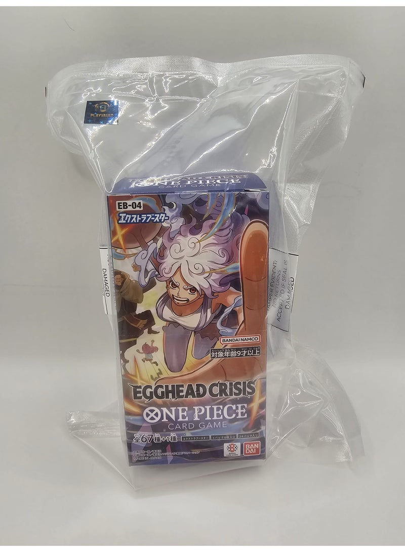 وان بيس 🏴‍☠️ ONE PIECE Card Game EB-04 إكسترا بوستر: EGGHEAD CRISIS | ياباني | صندوق بوستر مختوم | 24 حزمة 🎴✨ - Image 2