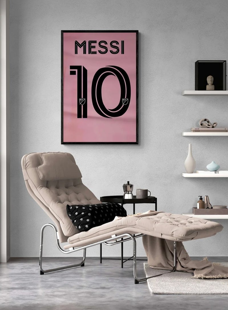 URBANTRANDS ملصق فني جداري مطبوع عليه صورة اللاعب الأرجنتيني ليونيل ميسي - Image 1