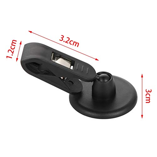 igersaw 2Pcs Car Note Pad Holder, 18 * 10 * 3 Car Parking Ticker Holder Memo Holder Car Clip Windscreen Holder Self Adhesive Tickets Clips (Black) - Image 2