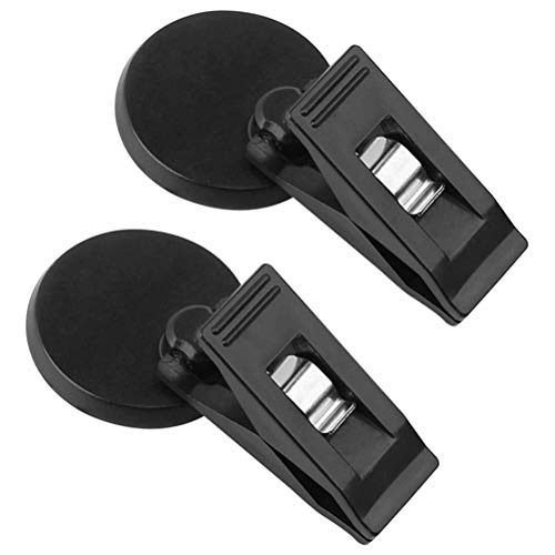 igersaw 2Pcs Car Note Pad Holder, 18 * 10 * 3 Car Parking Ticker Holder Memo Holder Car Clip Windscreen Holder Self Adhesive Tickets Clips (Black) - Image 1
