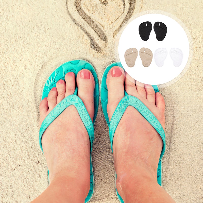 3 Pairs -Flops Gel Cushions Pad Forefoot Pads Sandal Front Cushions - Image 1