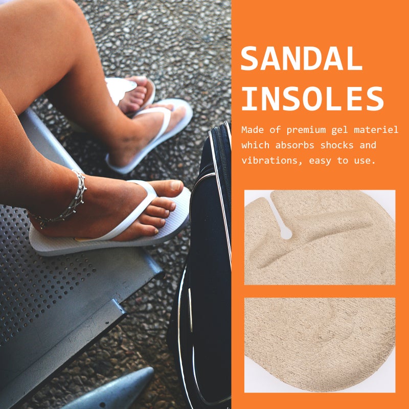 3 Pairs -Flops Gel Cushions Pad Forefoot Pads Sandal Front Cushions - Image 5
