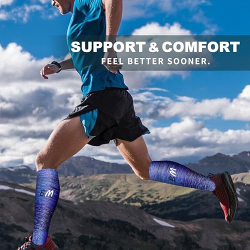 Bluemaple 6 Pack Copper Compression Socks for Women and Men Circulation-Best Support for Medical, Running,Nursing,Athletic - Image 4