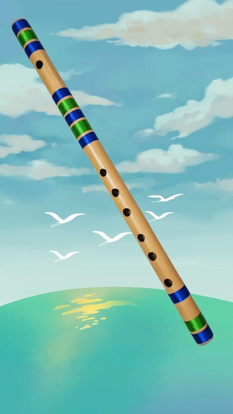 IBDA فلوتات سي الطبيعية المحترفة/المتعلم/المبتدئ من الخيزران بانسوري 19 بوصة - Image 3