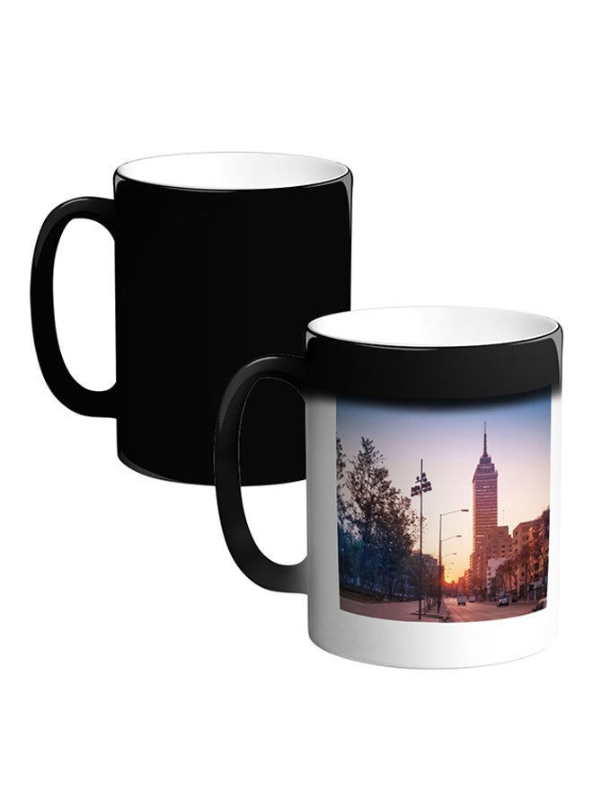 RYN كوب سيراميك سحري حساس للحرارة متعدد الألوان 12 أونصة