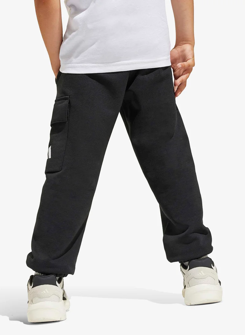 Adidas BLACK/WHITE Kids Essential Logo Sweatpants  | Best Price UAE