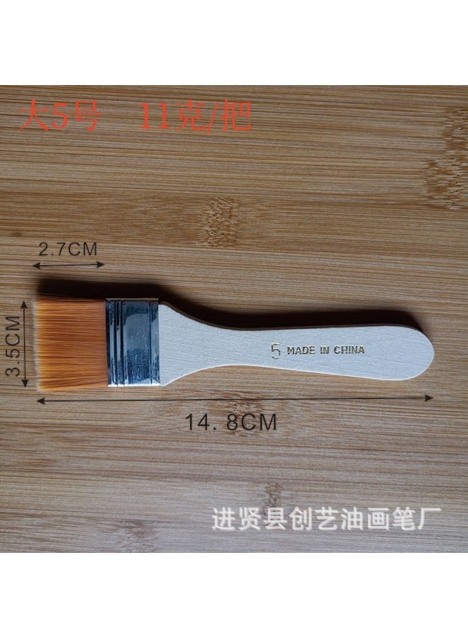 Chuangyi Brush 1-12 Nylon Oil Painting Brush Small Brush Oil Painting Brush Nylon Wool Brush Nylon Brush Barbecue Brush - Image 1