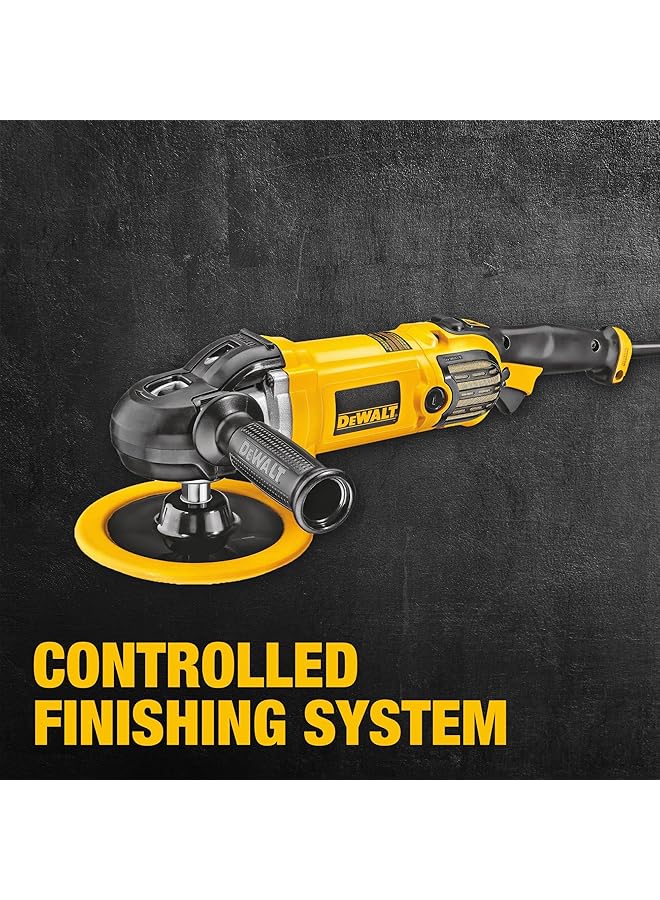 DEWALT 1250W 180Mm Variable Speed Polisher Car Polisher Heavy Duty Machine For All Types Of Polishing Yellow Black Dwp849X B53 Year Warrnty - Image 5