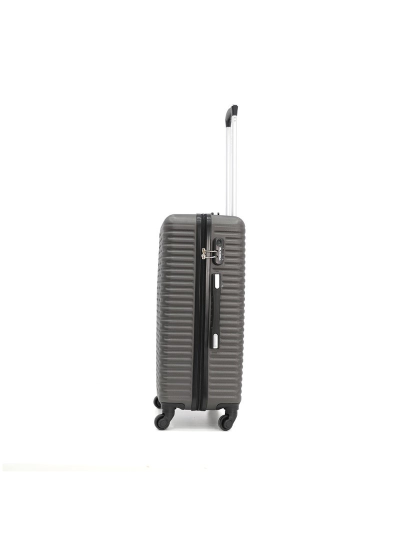 ELANTRA - Hardshell Luggage Trolley Bag 3 Pieces Set With Spinner Wheels,Grey (S-20inch,M-24inch,L-28inch) - Image 1