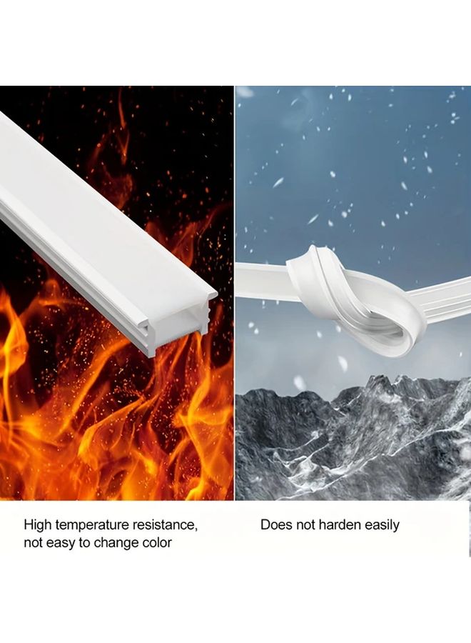 5M 16 4FT Silicone LED Channel System Neon Tube For 8 10mm DIY Rope Light Strip - Image 5