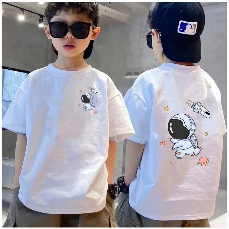 Boys' T-Shirt Short-Sleeved Pure Cotton 2026 Style Trendy And Handsome Children'S Streetwear Summer Clothing - Image 2