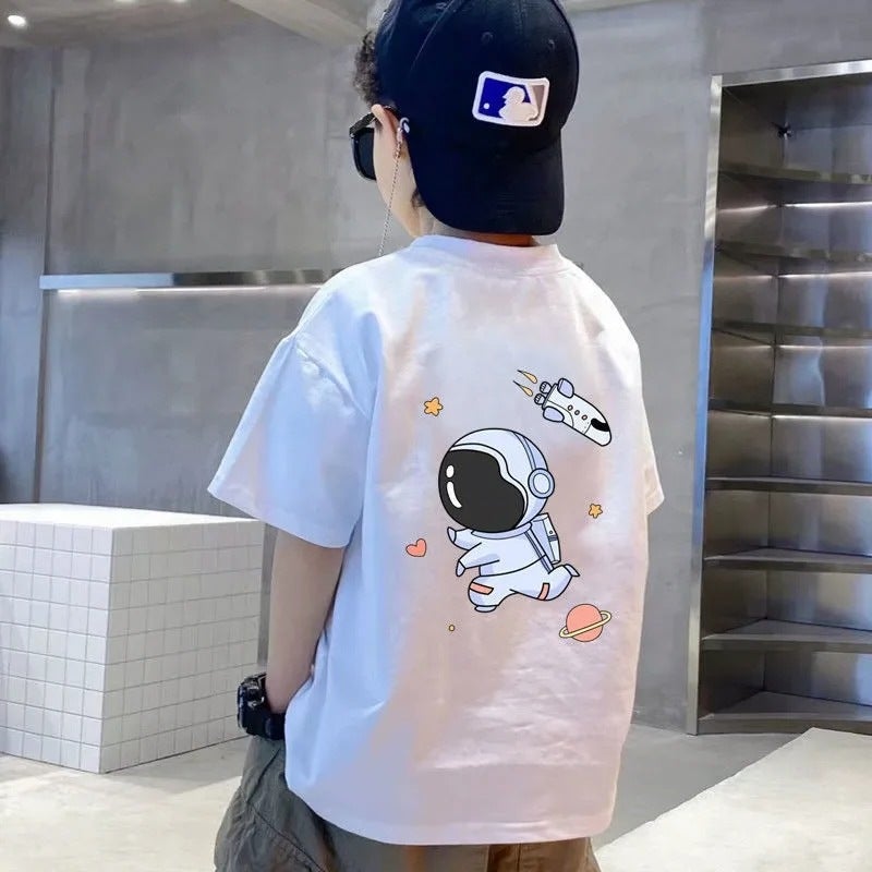 Boys' T-Shirt Short-Sleeved Pure Cotton 2026 Style Trendy And Handsome Children'S Streetwear Summer Clothing - Image 3