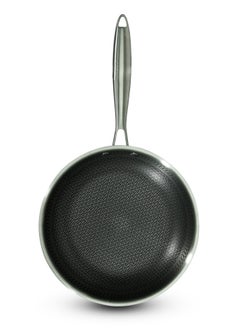 28CM Stainless Steel Honeycomb Fry Pan – Nonstick, Induction & Gas Compatible With Super Durable&Highly Scratch Resistent