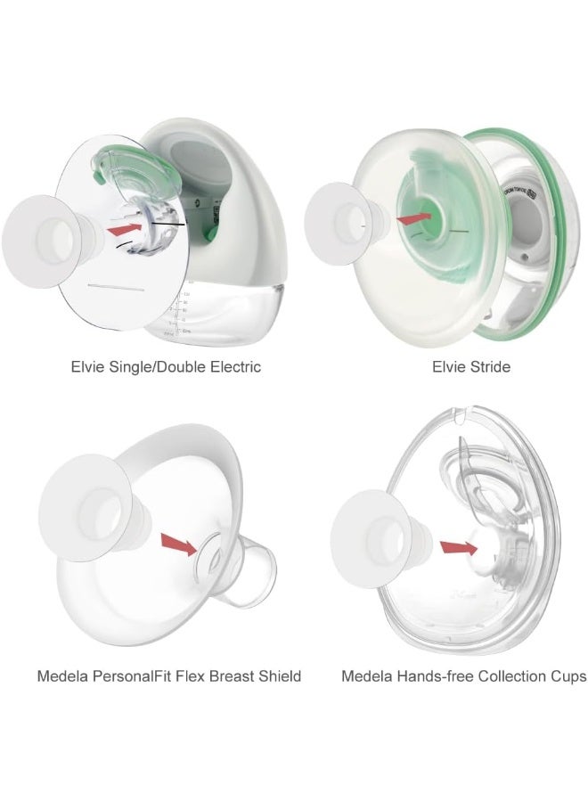 Maymom 13mm Flange Insert Compatible with Elvie Single/Double Electric, Elvie Stride 24mm Wearable Cup - Image 5
