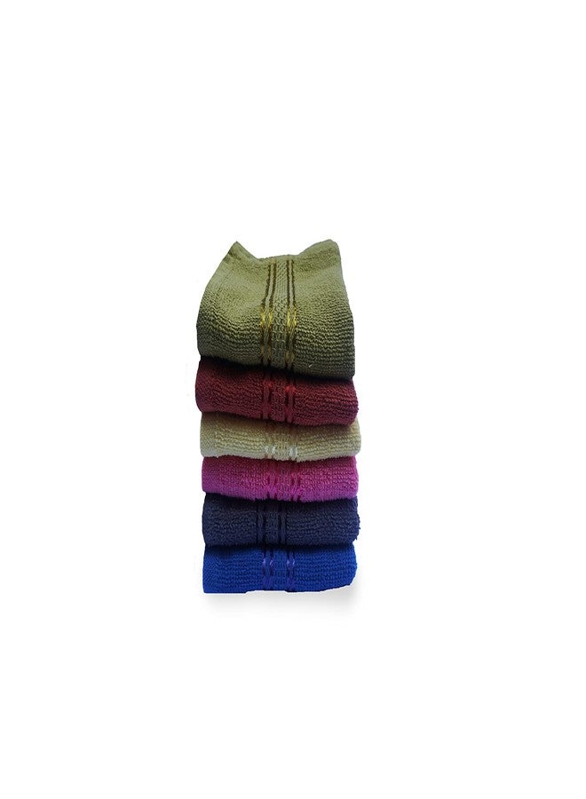 Space Fly مناشف وجه Space Fly 500 GSM Fresh Loom مناسبة للسفر للرجال، مناشف وجه للأطفال حديثي الولادة، مناديل صغيرة لمجموعة مناشف الوجه مكونة من 10 قطع (10x10 بوصة) - Image 2