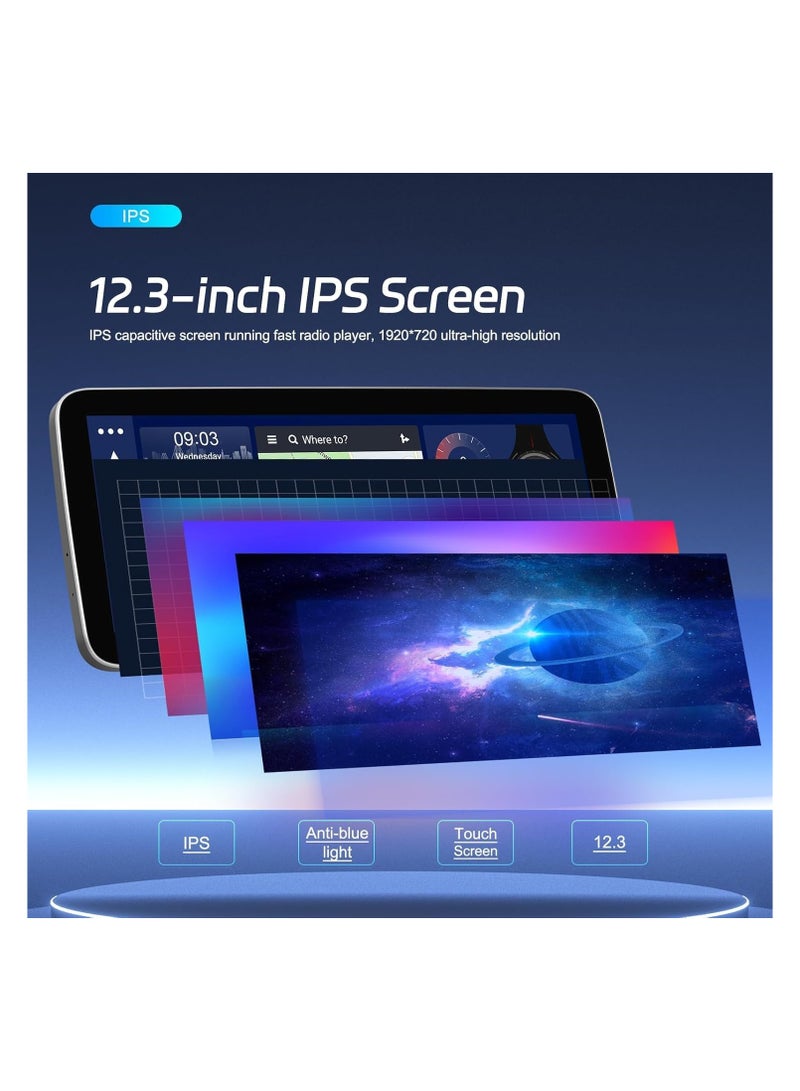 SHEZA STAR Android Car Stereo 12.3 Inch For Nissan Altima/Teana 2008 2009 2010 2011 2012 2GB RAM 32GB ROM Support Apple Carplay Android Auto With Complete Frame WiFi USB AHD Camera included  - Image 5