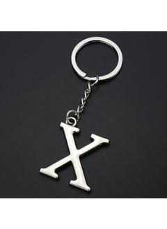 English letter keychain bag pendant 26 uppercase and lowercase letters and numbers keychain European and American small gift customizationX X
