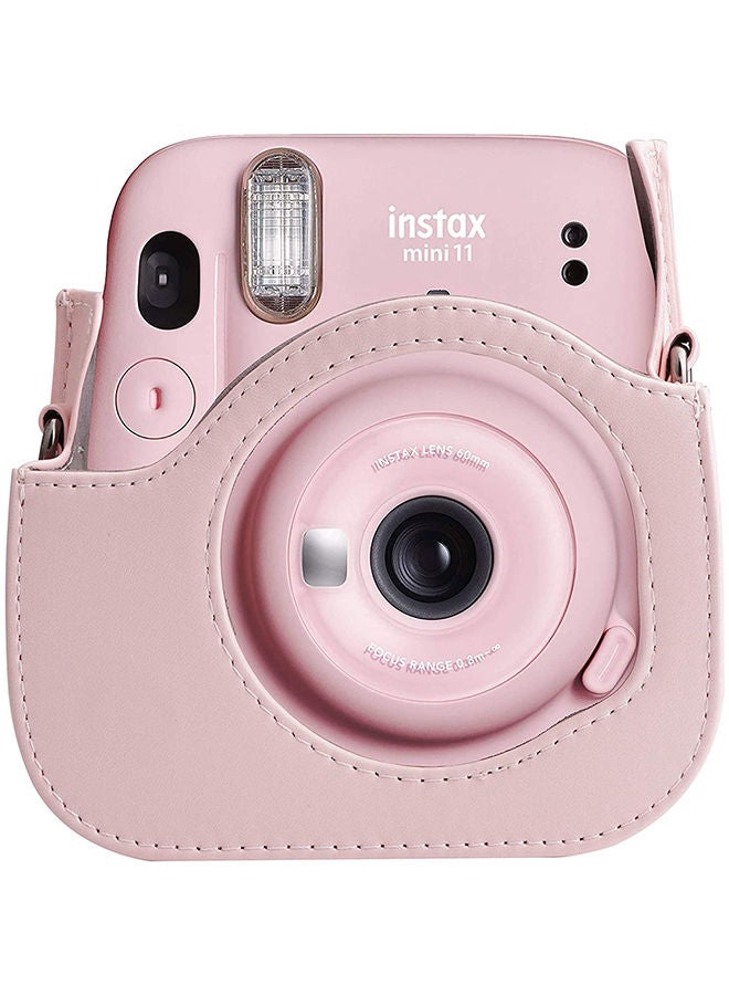 NIBEMINENT Instant Camera Case Bag With Strap For Fujifilm Instax Mini 11 Pink - Image 5