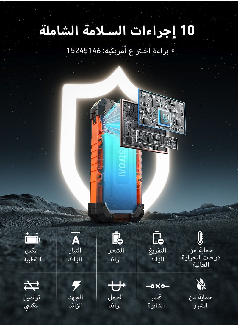 AstroAI AstroAI S8 Ultra 26800mAh 6000A 88.8Wh  Car Jumper Starter Batteries , Portable Car Jump Starter for Up to 10.0L Gas & 8.0L Diesel Engines, Portable 12V Jump Box with USB Quick Charge and DC/Type C Port from USA  - Image 5