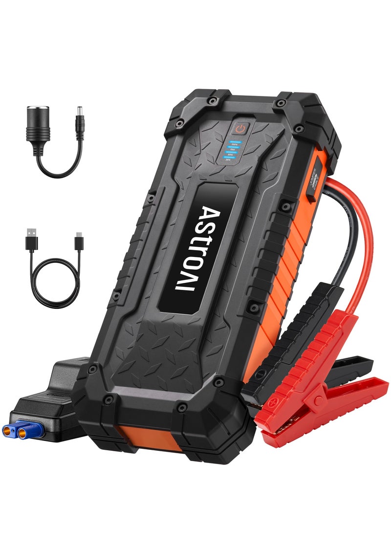 AstroAI S8 Ultra 4000A 88.8Wh  Car Jumper Starter Batteries Portable Car Jump Starter for Up to 10.0L Gas & 8.0L Diesel Engines Portable 12V Jump Box with USB Quick Charge and DC/Type C Port from USA for Gifts - Image 1
