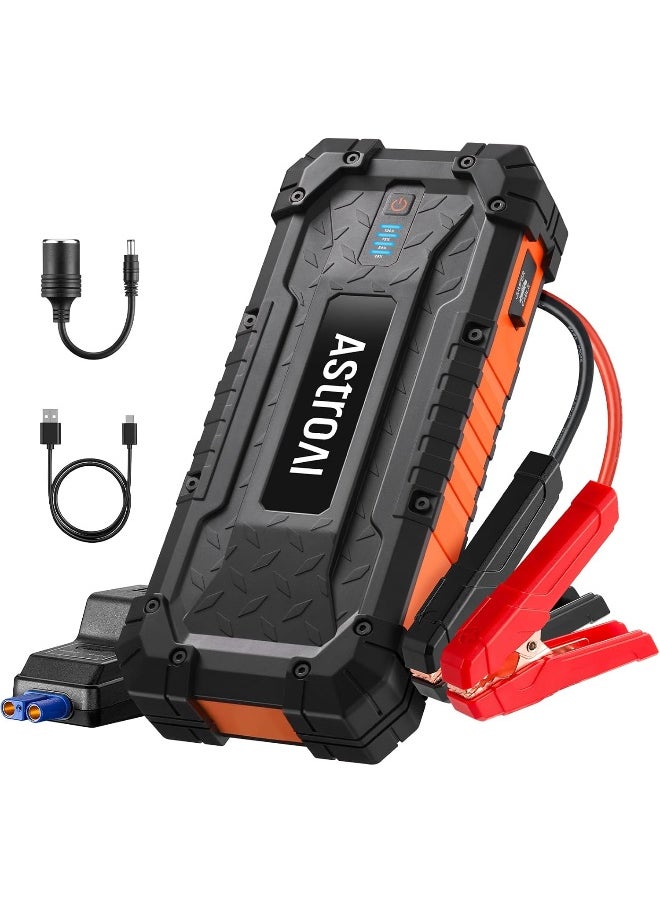AstroAI AstroAI S8 Ultra 26800mAh 6000A 88.8Wh  Car Jumper Starter Batteries , Portable Car Jump Starter for Up to 10.0L Gas & 8.0L Diesel Engines, Portable 12V Jump Box with USB Quick Charge and DC/Type C Port from USA  - Image 1